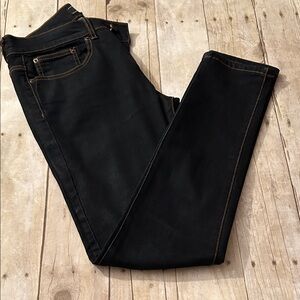 Forever 21 Navy Skinny Jeans with Contrast Stitching